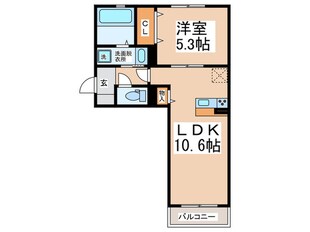 アソシエ高松東の物件間取画像